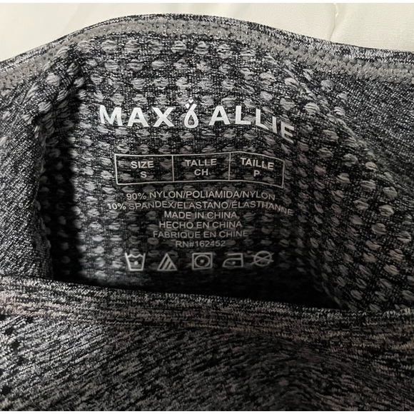 NWT Max & Allie Seamless Long Sleeve Charcoal Crop Top - Picture 5 of 13